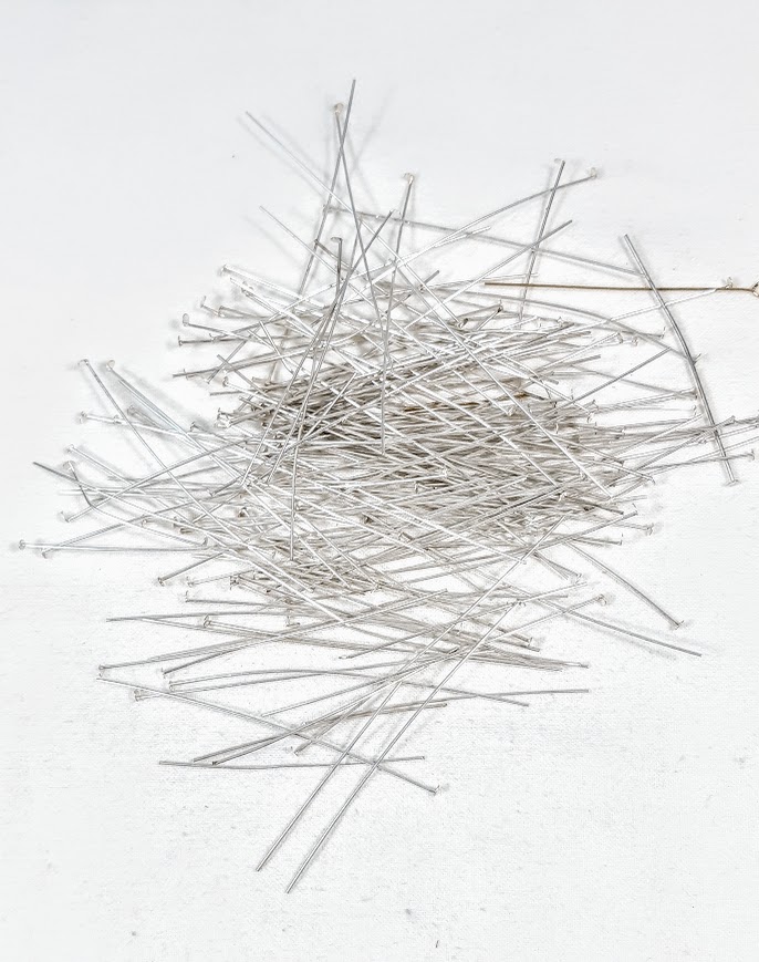  Lot de 100 clous m&eacute;tal t&ecirc;te plate