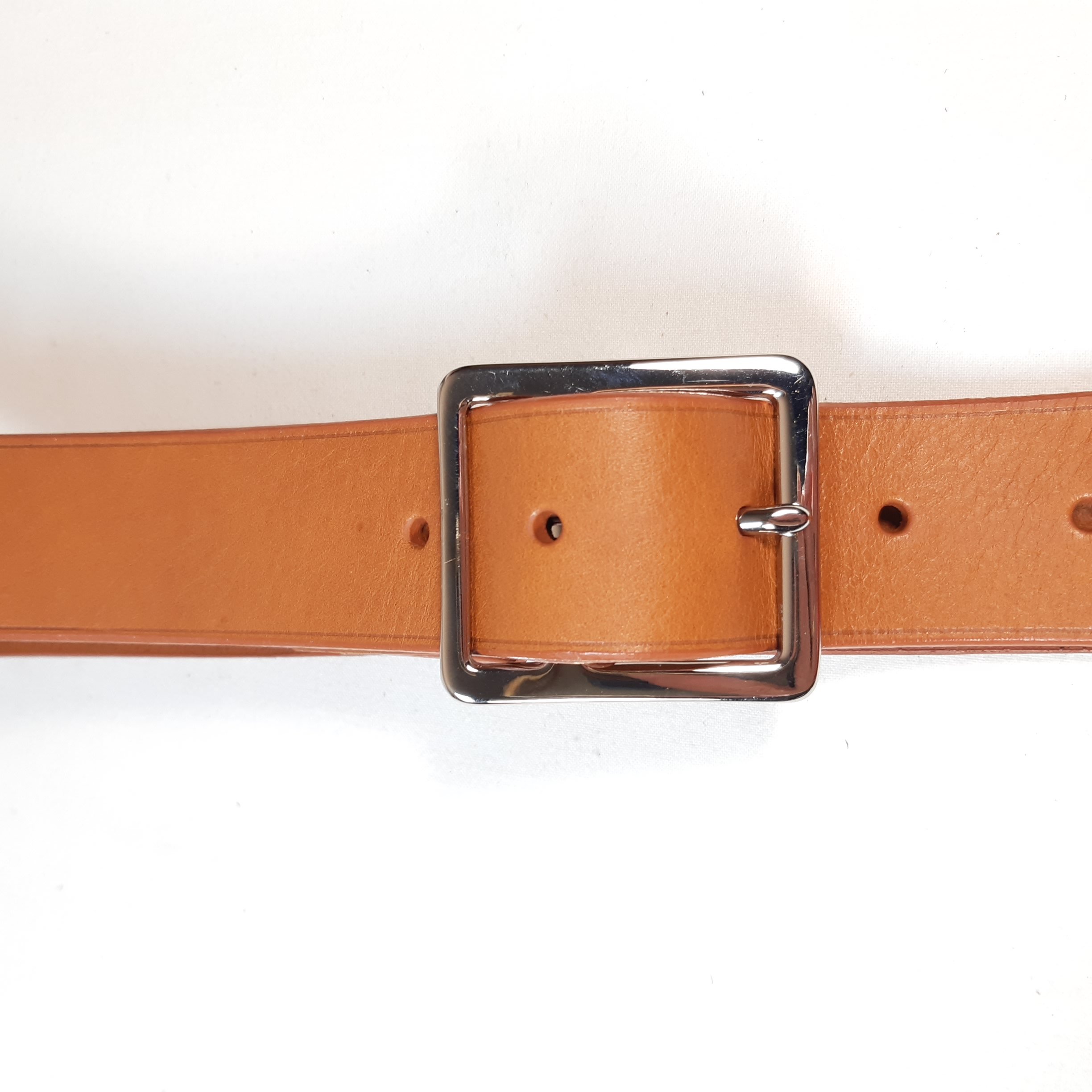 Ceinture homme cuir coloris havane