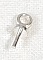 Lot de 100 attaches pendentif, clous avec oeillet m&eacute;tal coloris argent.