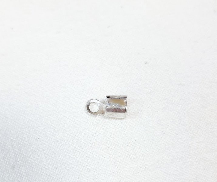 Lot embouts serre fil coloris argent 5mm