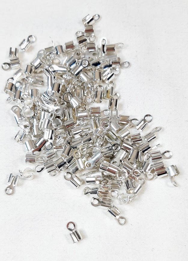 Lot embouts serre fil coloris argent 5mm