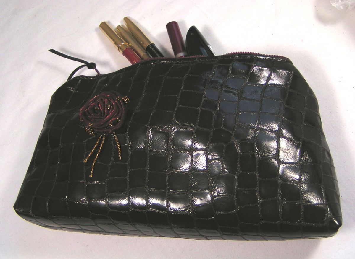 Make-up koffer, bordeauxrode kleur
