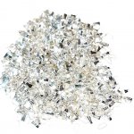 Lot de 800 petites b&eacute;li&egrave;res m&eacute;tal couleur argent