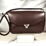 Sac cuir avec bandouli&egrave;re tress&eacute;e cuir